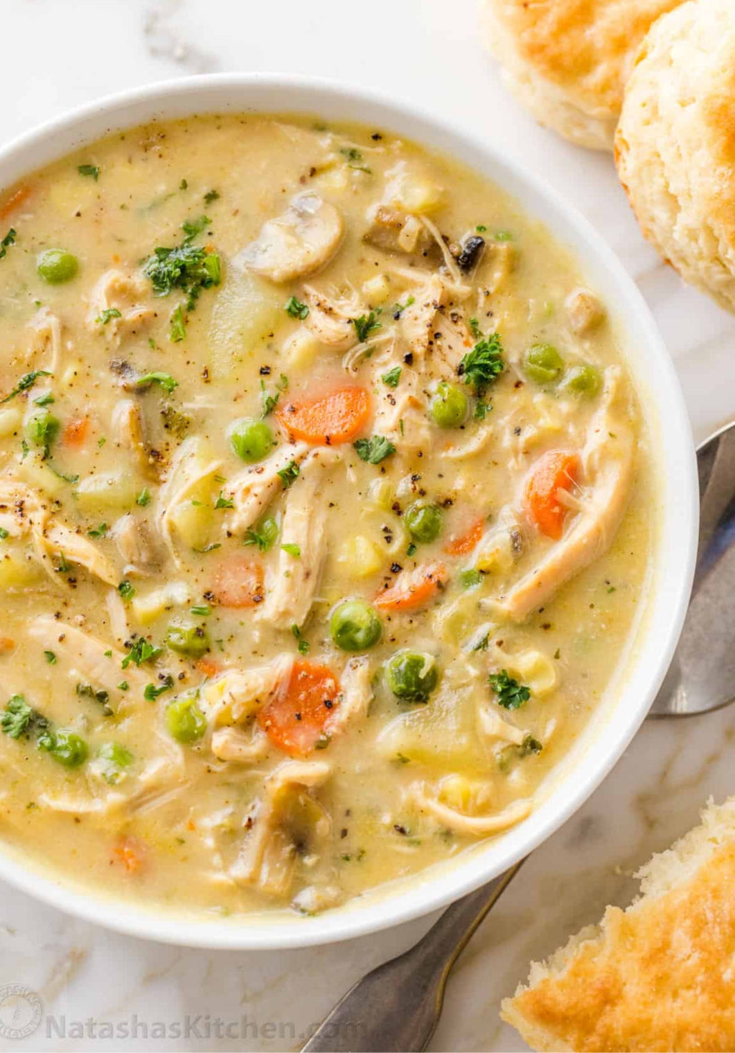 Chicken Pot Pie Soup Fresh to Frozen